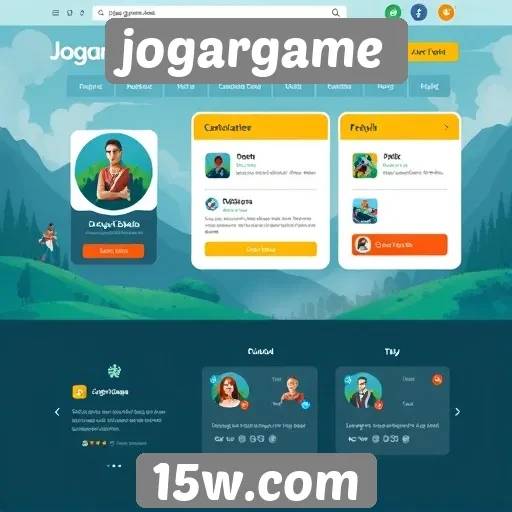 Análise da interface do usuário do site jogargame